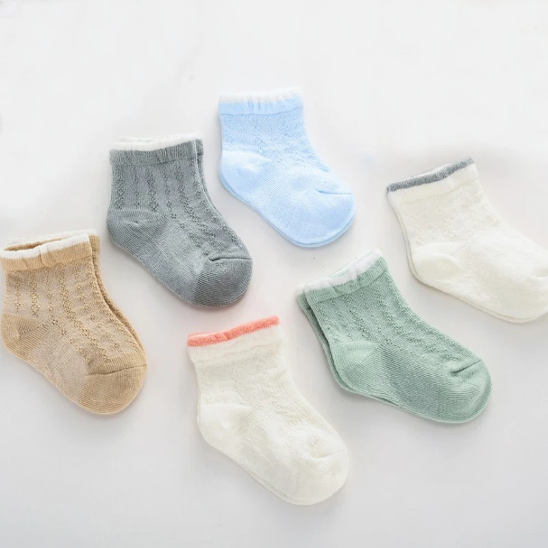 Kids Baby Socks 6Pair/lot new newborn thin boys and girls foot