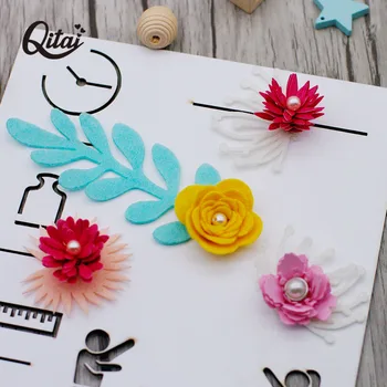 

QITAI 2PCS 3D Rose Flower Roll Metal Cutting Dies Stencil for DIY Scrapbooking Photo album Paper Card Making Decorative MD355