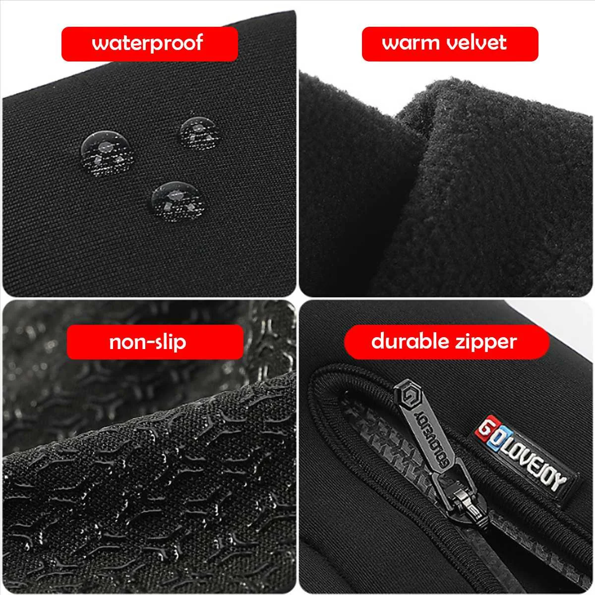 Зимние термальные лыжные перчатки для мужчин, женщин и детей, флисовые перчатки для катания на сноуборде с сенсорным экраном, водонепроницаемые зимние мотоциклетные перчатки для катания на лыжах