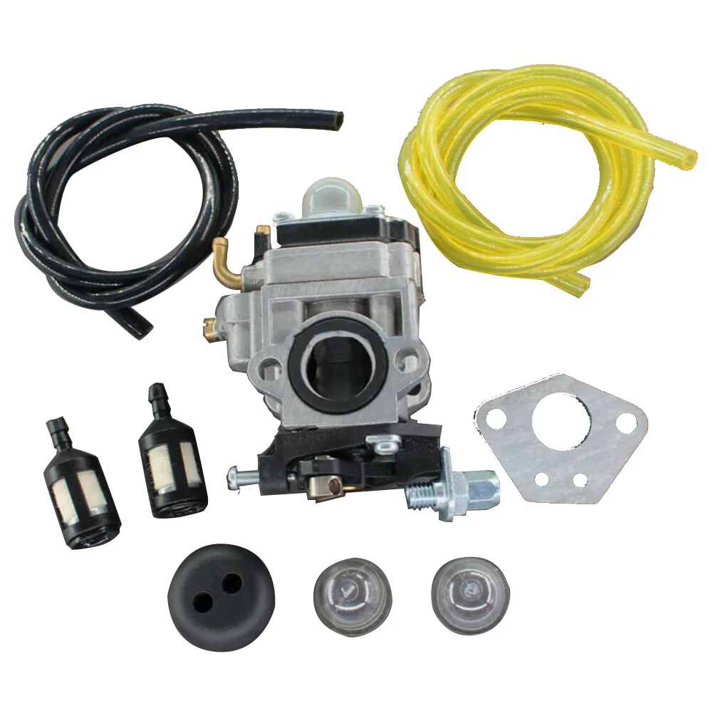 Садовый КАРБЮРАТОР Набор строк триммера запчасти Топливный фильтр прокладка