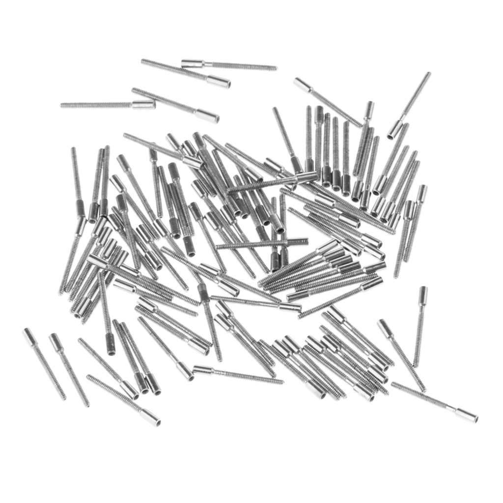 100 Pieces Stainless Steel Extension for Winding Stem Swiss Non-extension for Stems Watches