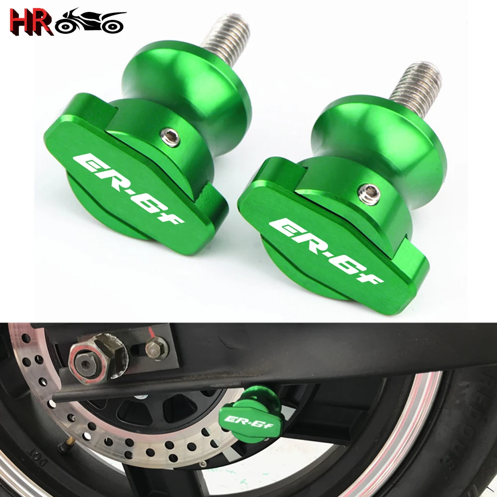 

For KAWASAKI NINJA ER-6F ER6F ER 6F 2006-2012 M10 Latest Motorcycle CNC Accessories Swingarm Spools Slider Swing Arm Stand 10MM