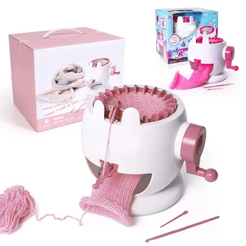

Hand Woven Wool Machine Toys Hand Knitting Machine Loom Children Educational Toy Knitting Tools TB Sale