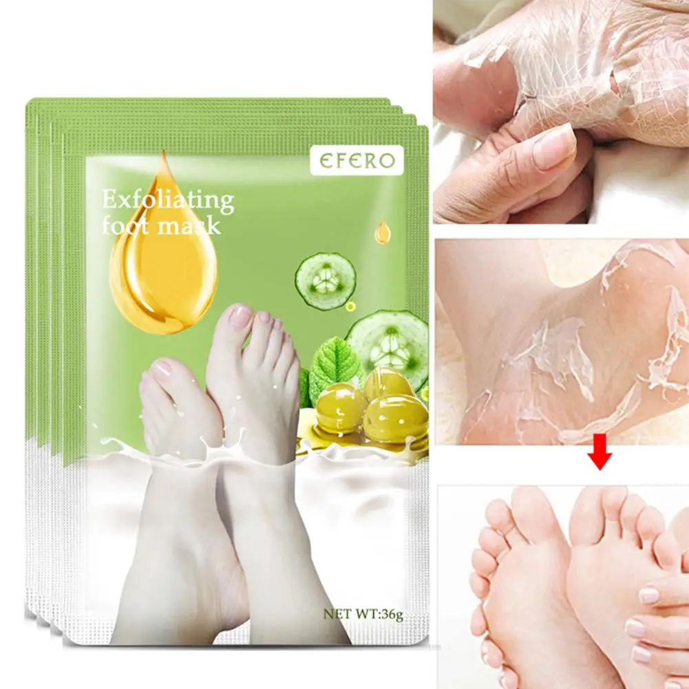 

2pair Foot Peel Mask Moisturizing Whitening Foot Film Pedicure Cream For Heels Exfoliating Smooth Soft Touch Foot Care