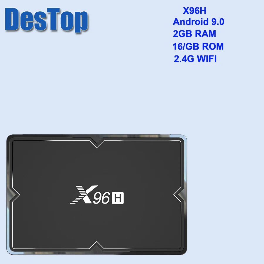 X96H smart tv box android 9,0 Allwinner H603 четырехъядерный 4G32GB/64GB 6K 2,4G& 5GHz Wifi BT мультимедийный проигрыватель на android телеприставка 5 шт - Цвет: 2GB 16GB