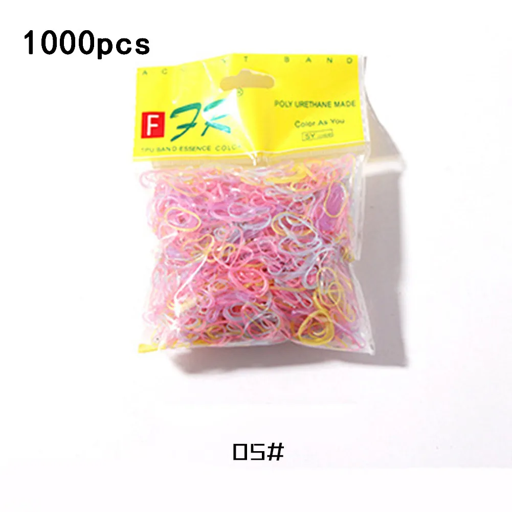 Около 20~ 30/500/800/1000/2500 шт цветные штаны с эластичной резинкой на хвост держатель резинкой женские резинки для волос аксессуары для волос резинки для волос - Цвет: 5
