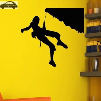 

Rock Climbing Wall Sticker Vinyl Climber Wall Decals Pegatina Decor Mural Home Decoration Extreme Sports Climbing Car Decal
