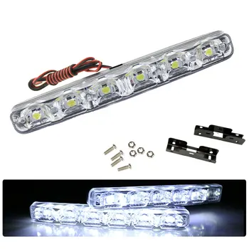 

Universal 12V 6W LED Car Daytime Running Light DRL Fog Lamp Day Lights Daylight Anti-dust Anti-collision Anti-splash Safe Light