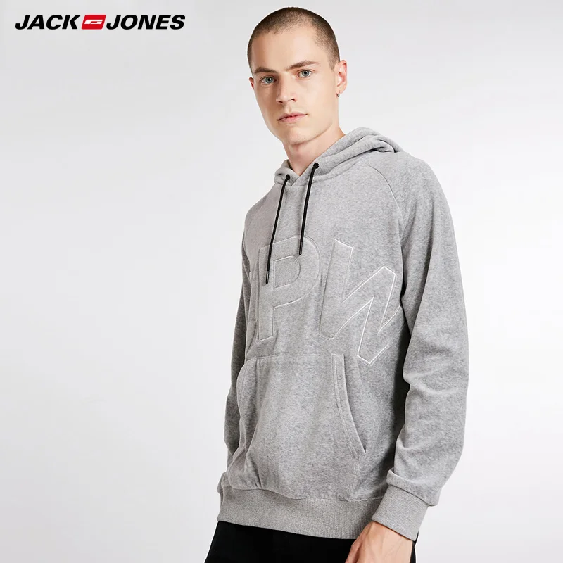 Мужские толстовки для отдыха с буквенным принтом Jack Jones однотонная Толстовка |