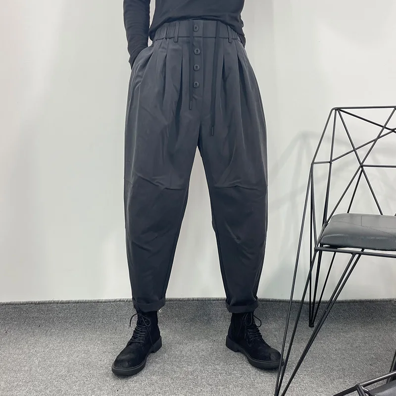 

Men's Loose Harlan Leggings 2022 New Large Fashion Brand Fashion Trend Simple Vertical Feeling Versatile Casual Pants