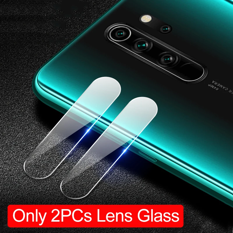 2PCs Lens Glass Защитное стекло для камеры Xiaomi Redmi Note 8 Pro 8T 7 K20 Pro, Защитное стекло для объектива, металлический защитный кольцевой чехол - Цвет: 2PCs Lens Glass
