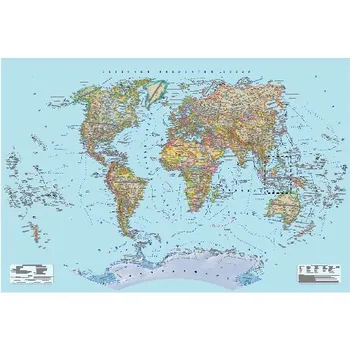 

Political world map in a custom turn, 150*100 cm