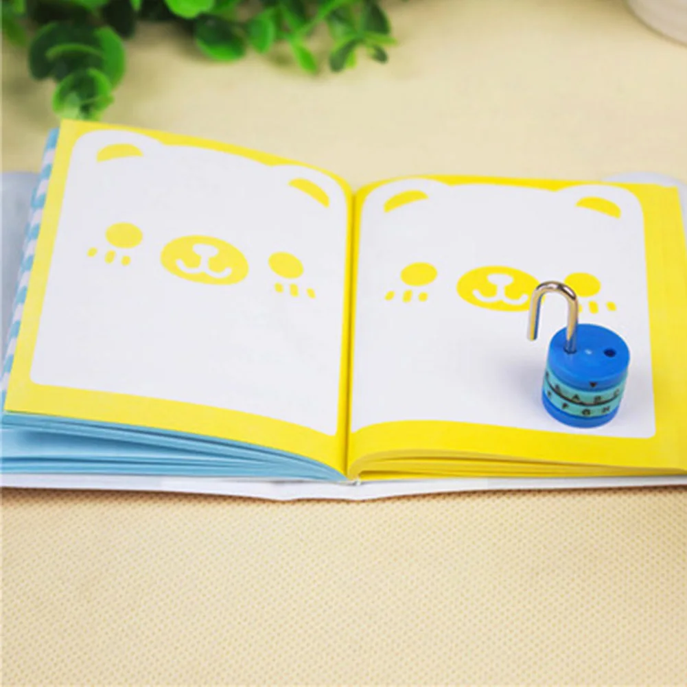 Lovely Goods Gift Password Lock Notebook Stationery Special Diary Notepad Simple Grateful Magic Funny Color Random