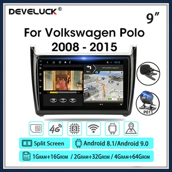 

Andriod 9.0 Car Radio Multimedia Player For Volkswagen Polo 2008-2015 GPS Navigaion 2 Din RDS DSP 4G+64G Split Screen 36EQ