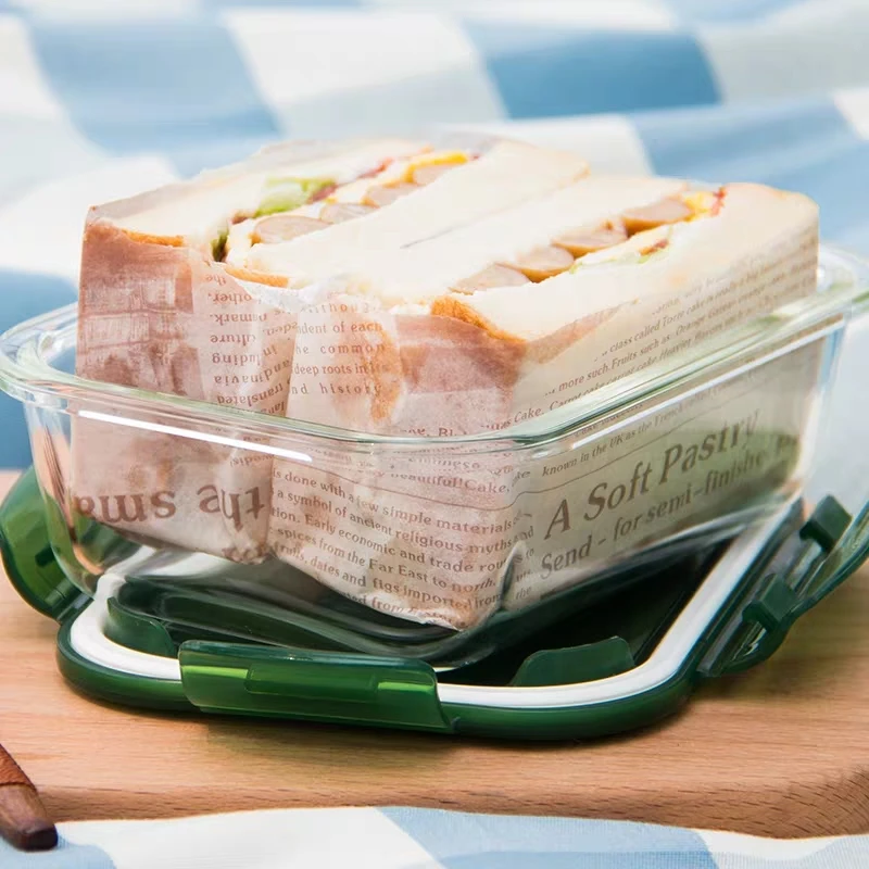 Портативный Здоровый стеклянный Ланч-бокс Bento коробки микроволновая посуда контейнер для хранения еды коробка для еды