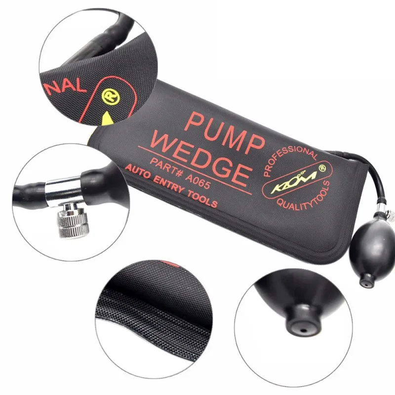 Auto Car Air Wedge Alignment Tool Inflatable Shim Air Cushioned Powerful Hand Pump 3 Sizes Universal Use