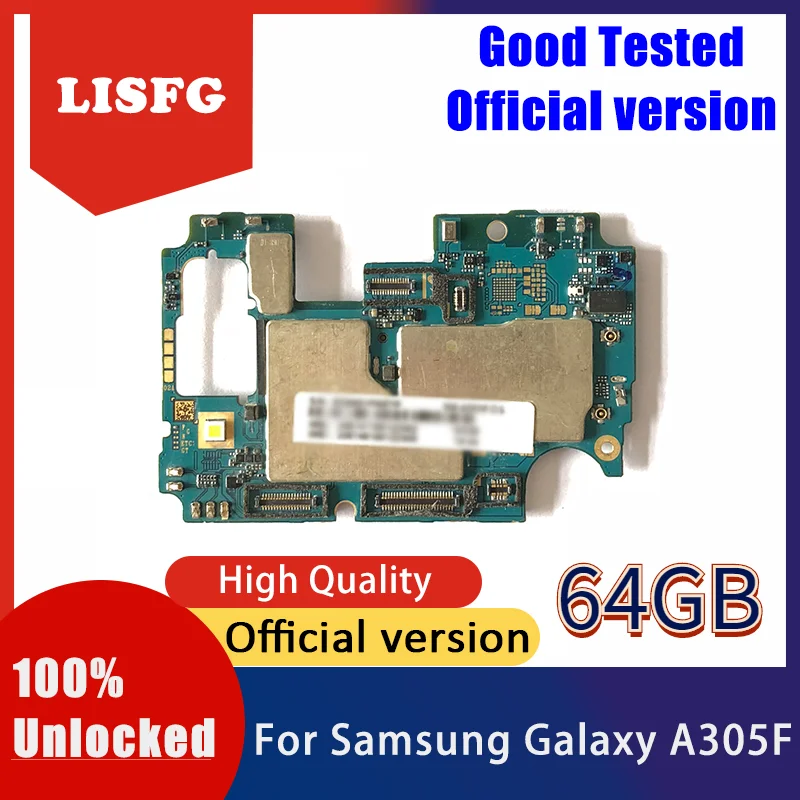 Оригинальная материнская плата для Samsung Galaxy A30 A305 A305F A305F/DS A305G/DS разблокированная 64