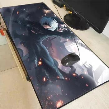 

ZSUXTC 2b Nier Automata Gaming Mouse Pad Computer Gamer pad Large Game Rubber Mat Anime Big Mause for PC Laptop
