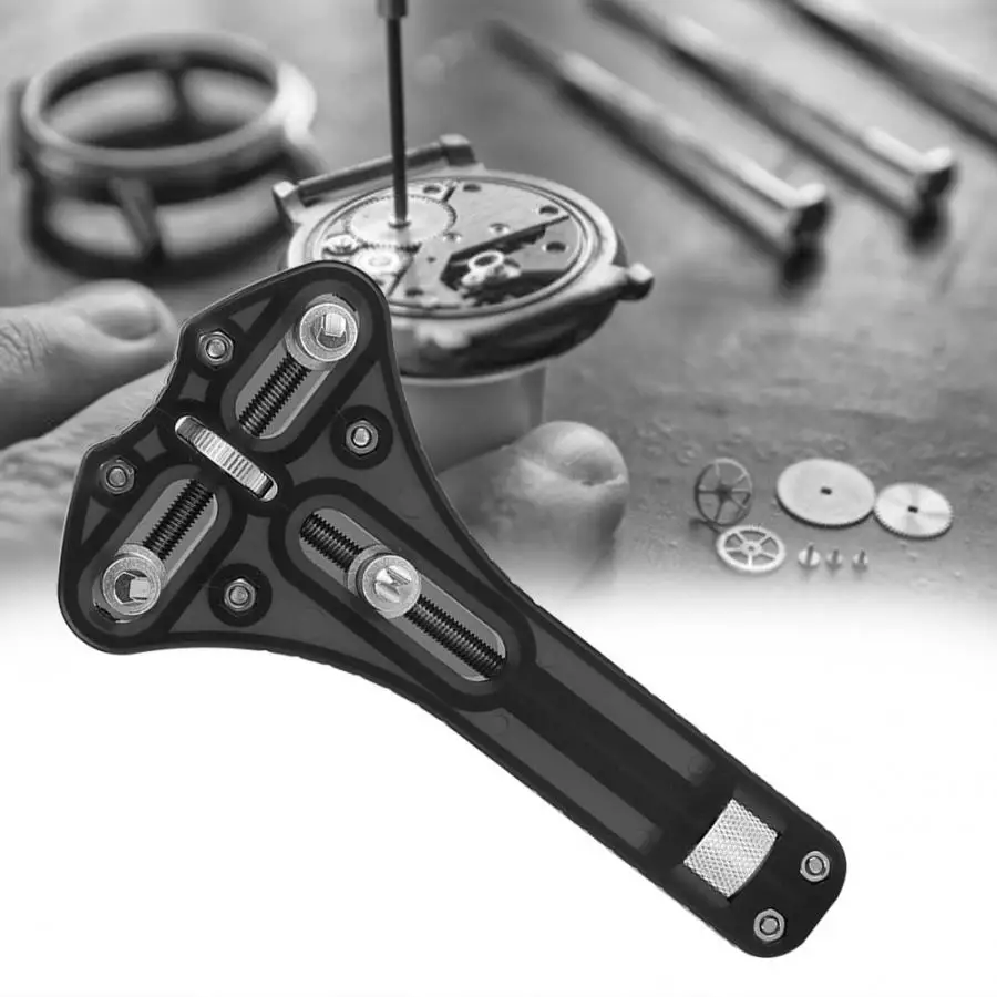 

Adjustable Three-Jaw Watch Back Case Cover Opener Replacing Batteries Open Bottom Cover Wristwatch Watch Part RepairTool New