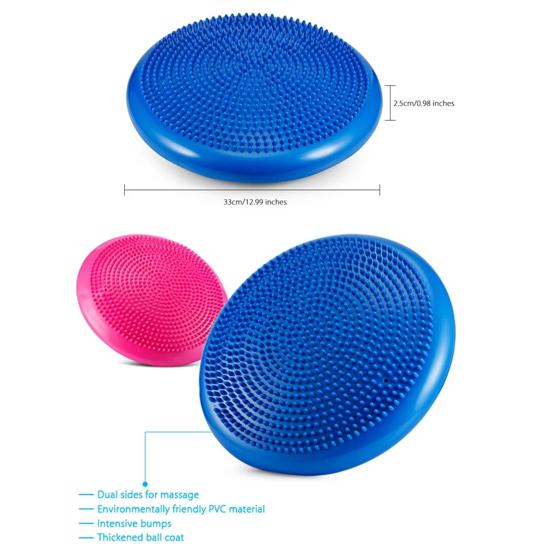 Хит 3c-йога синие сбалансированные коврики массажная подушка баланс диск баланс мяч бунт подушка для занятий йогой лодыжки реабилитационная подушка