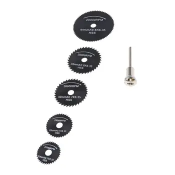 

2020 New 6pcs/Set HSS Mini Circular Saw Blades Cutting Disc Power Tools for Wood Plastic