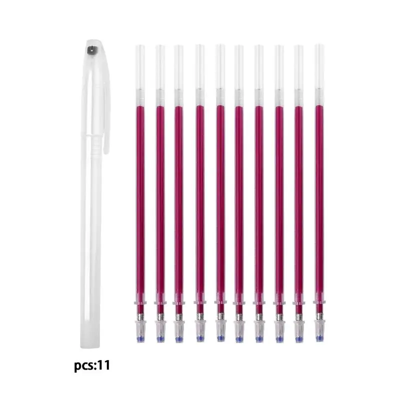 Set of Heat Erasable Magic Marker Pens for Fabric and Sewing Crafts