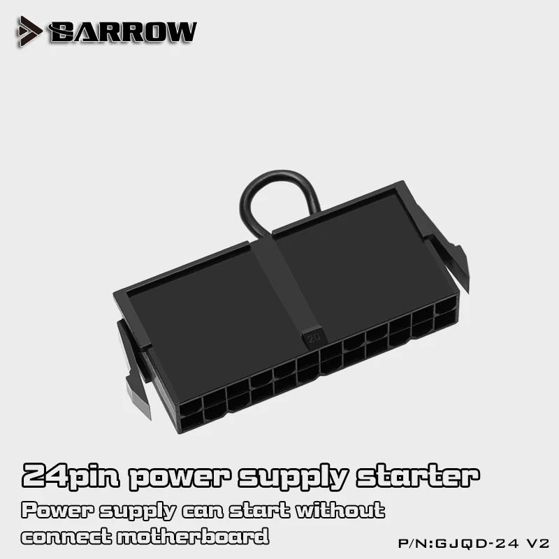 Barrow PC water cooling 24pin power starter for 12V 5V pump lighting started without the main board GJQD-24 V2