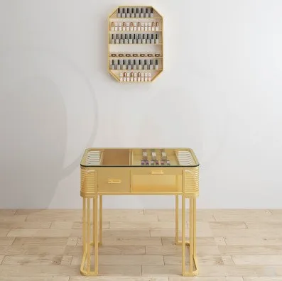 

Manicure table marble / glass counter top double single layer manicure table for single and double