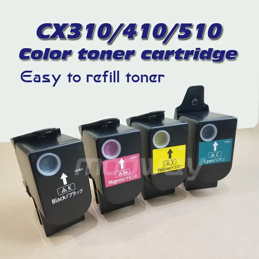 Совместимый картридж с тонером для Lexmark CX310 CX410 CX510 CX310N CX310DN CX410E CX410DE CX410DTE без чипа |