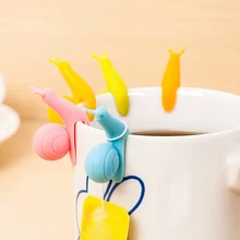 5 шт./лот, набор милых конфет для кафе, чайных церемоний, набор силиконовых фильтров для заваривания чая, держатель для чайных пакетиков, товары для дома