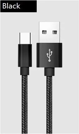 NOHON для Lightning USB кабель для iPhone XS Max XR 8 7 5 Быстрая Зарядка Micro USB C type C кабель для передачи данных для iPhone Android зарядное устройство - Цвет: Черный