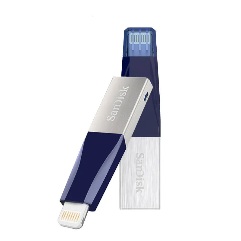 SanDisk OTG флеш-накопитель USB 3,0 для iPhone 8/7/6/6splus 32 Гб 64 Гб 128 ГБ Lightning to Pen Drive U диск для MFi iOS13 Memory Stick