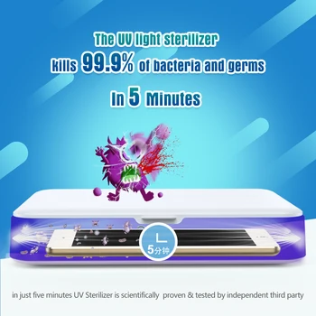 

UVC LIGHT Sterilizer Sterilization Box Essential Oil Aromatherapy Diffuser Kill 99.9% Bacteria for Watch Mask Makeup Brush Toys