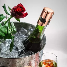 Герметик для шампанского, пробка из нержавеющей стали, пробка для бутылки вина, набор герметик с более длинной пробкой, подарки, аксессуары для