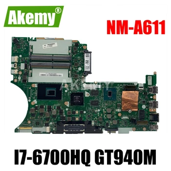 

NM-A611 For Lenovo Thinkpad T460P notebook motherboard i7 6700HQ GPU GT940M FRU 01YR856 01HX091 01AV878 01YR858 01HX093