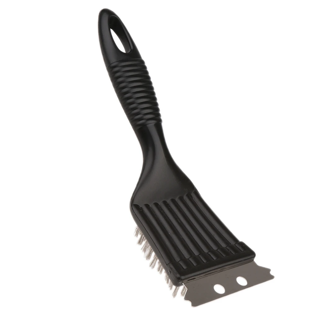 Щетка для барбекю и скребок 8 дюймов с длинной пластиковой ручкой щетиной из