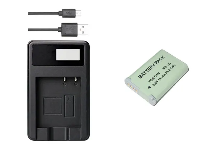 Аккумулятор NB12L 12L + USB зарядное устройство для камер Canon PowerShot G1 X Mark II G1X 2 N100 и VIXIA Mini