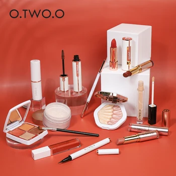 

O.TWO.O Makeup Set Full Professional 14pcs/Set Inclouding Lipstick Eyeliner Eyeshadow Makeup Kit Woman Cosmetics Bag For Gift