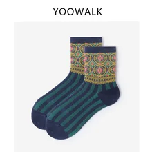 YOOWALK носки женские носки, восстанавливающие древние способы трубы institute FengRi han edition Мода ins движение полосы