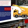 High Simulation Electric Remote Control RC Crane With Flash Light Program Demo Rotation Table UP & Down Engineering Vehicle To 4