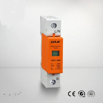 

B80-1P2P3P4P40KA~80KA ~275V 385V 420V AC SPD House Surge Protector Protective Low-voltage Arrester Device Lightning protection