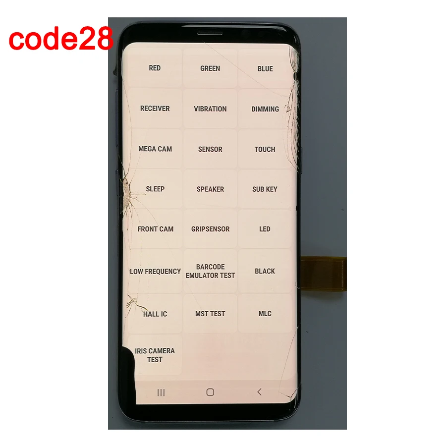 S8 code.28 JPFIX подходит для samsung S8 G935 G935 G935 ЖК-экран и сенсорный дигитайзер в сборе дисплей(с рамкой - Цвет: S8 code.28