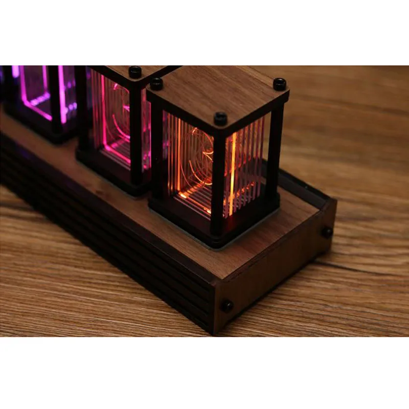 RGB псевдо светильник трубки часы DIY kit светодиодный настольный Творческий Декор подарок бойфренда