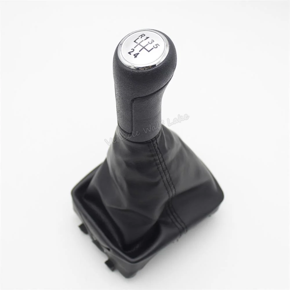 Для VW Polo 9N 9N2 GTI 2002 2003 2004 2005 2006 2007 2008 2009 2010 авто-Стайлинг 5 Скорость Шестерни рукоятка рычага переключения передач Gaitor кожаный