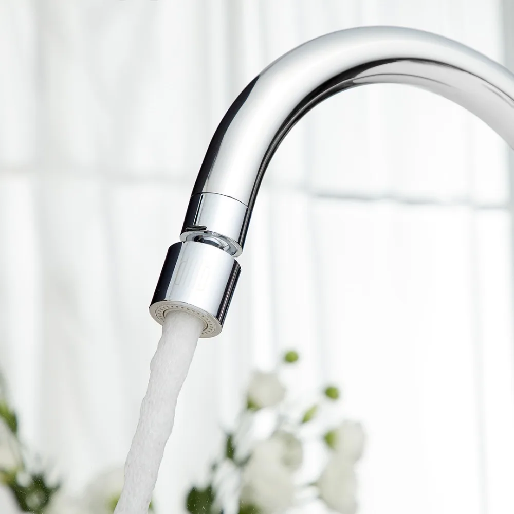 Youpin Diiib Kitchen Faucet Aerator Water Tap Nozzle Bubbler Water Saving Filter 720-Degree Double Function 2-Flow Splash-proof