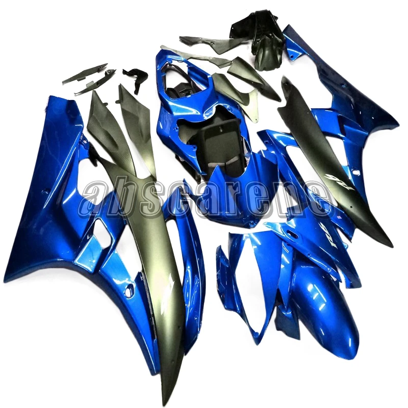 Motorcycle Full Fairing Kit For Yamaha YZF600 R6 2008- 09 10 11 12 13 14 15 16 ABS Injection Bodywork Gloss Blue Silver