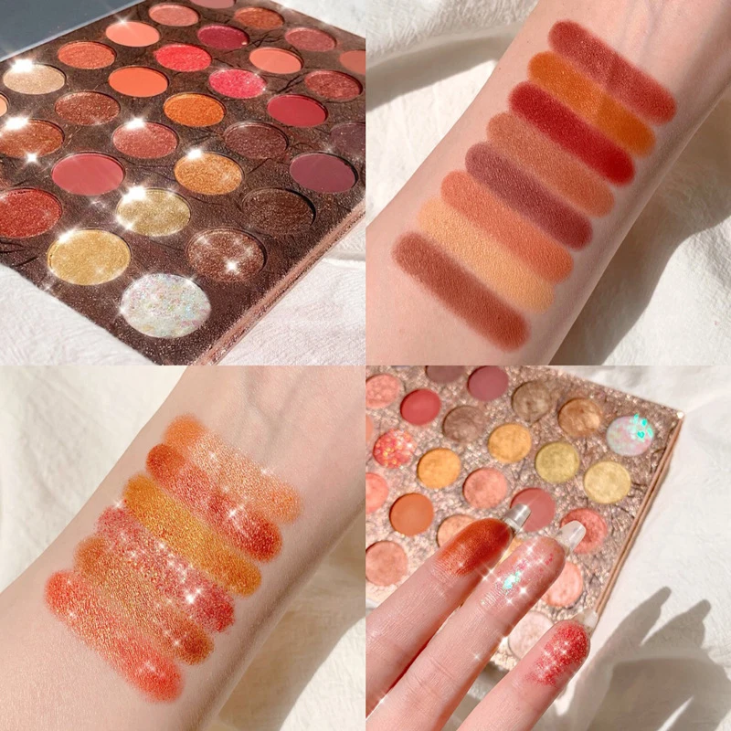

35 Colors Matte Glitter Sequin Eyeshadow Palette Pigment Smooth Eye Shadow Makeup Waterproof Long Lasting Make Up Cosmetic TSLM1