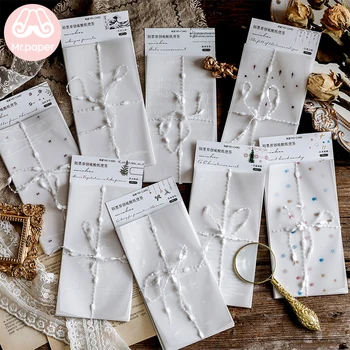 

Mr paper 30pcs Pray butter paper Memo Pad Transparent Notes Memo Notepad School Office Supply Escolar Papelaria Gift Stationery