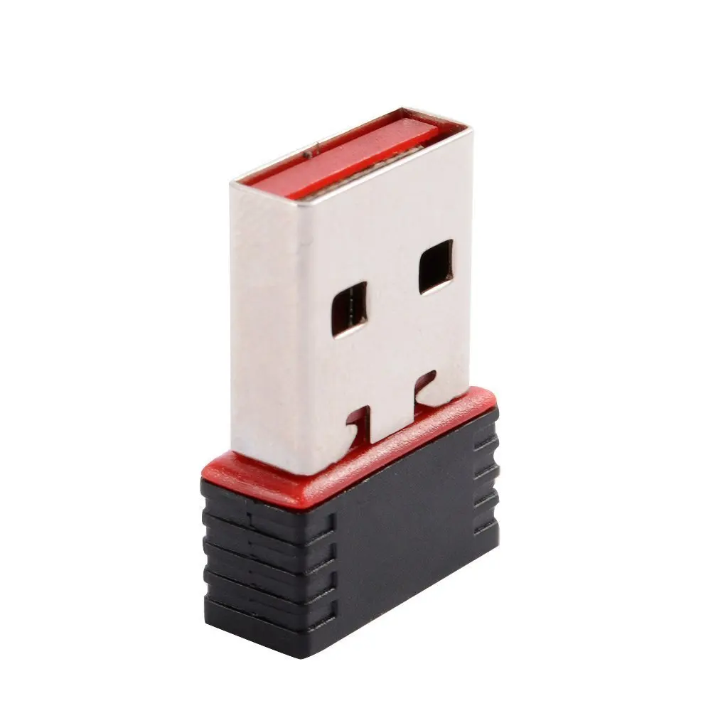 Мини ПК WiFi адаптер 150 м Wi-Fi антенна с USB беспроводной компьютерной сетевой картой 802.11n/g/b Портативный USB Wifi адаптер приемников - Цвет: Red