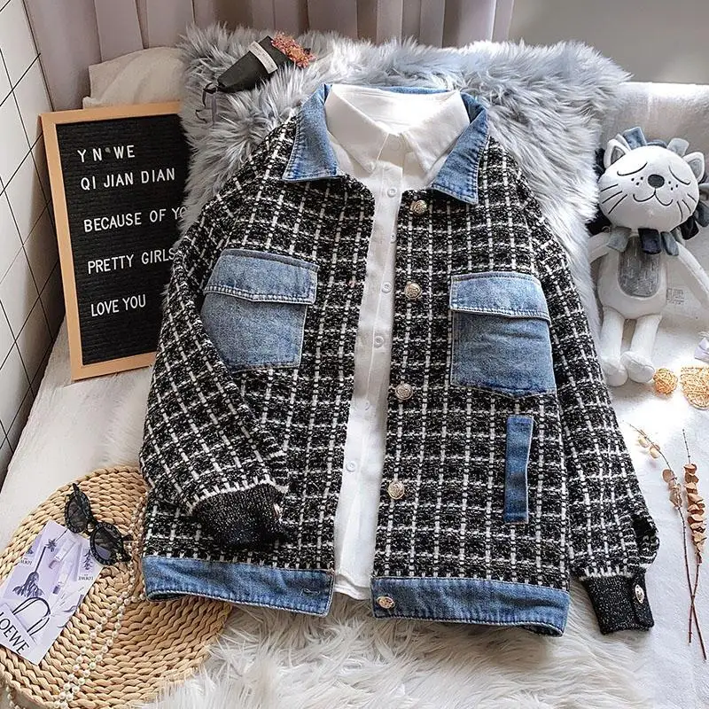 2020 new versatile Korean personalized Denim Wear